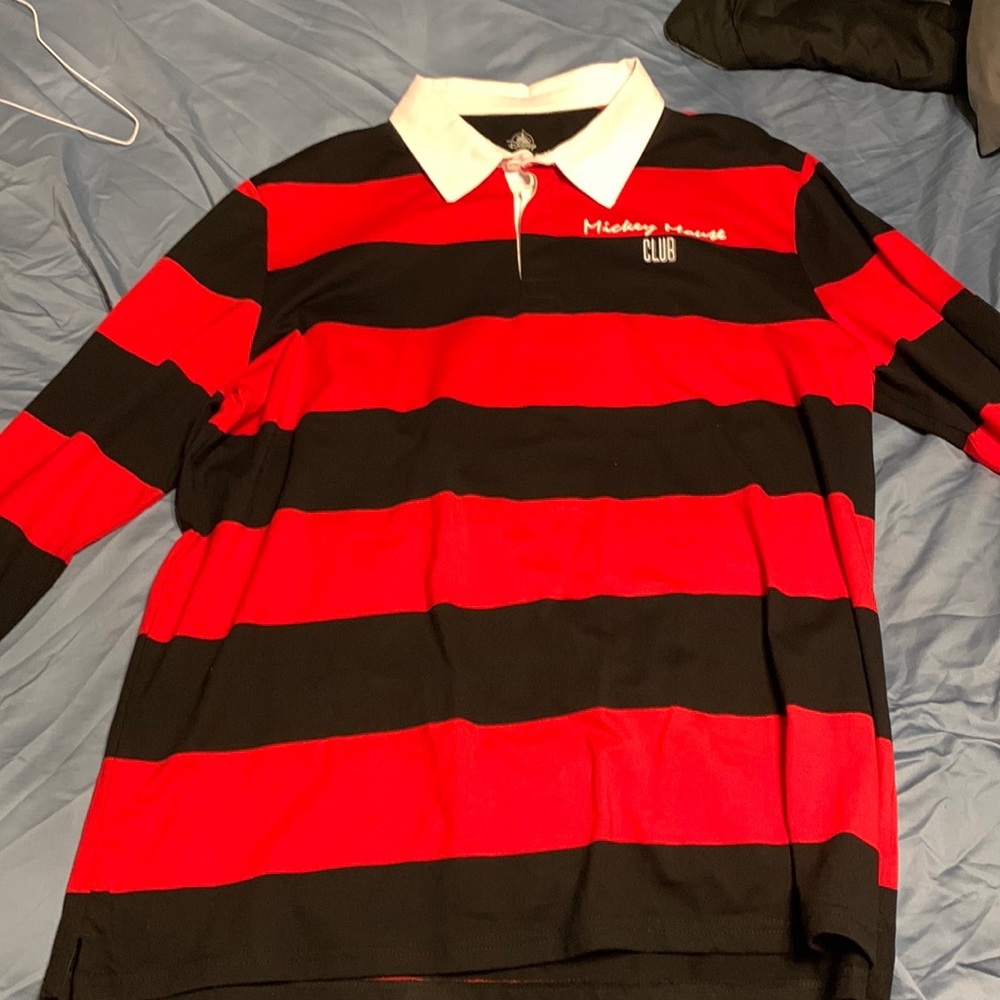 Red and black long sleeve Disney shirt